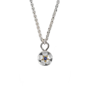Beacon Of Hope Necklace w/ Silver Flower