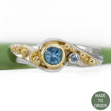 Load image into Gallery viewer, Embrace w/18K Yellow Gold Granulation | Wave Collection