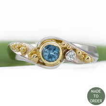 Load image into Gallery viewer, Embrace w/18K Yellow Gold Granulation | Wave Collection