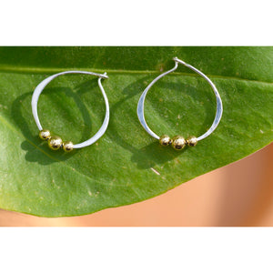 Gold Trio Hoops