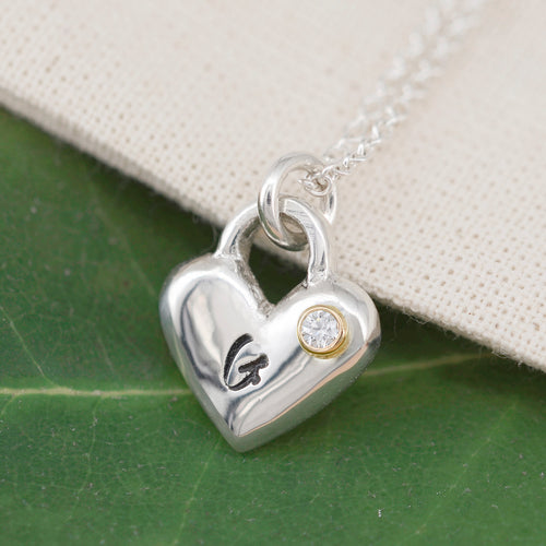 Forever Love Necklace w/ Monogrammed Initials