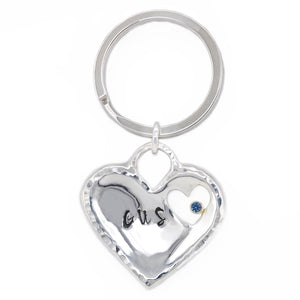Fur-ever Love w/ Birthstone, Custom Artisan Dog Jewelry/ Pet ID Tag